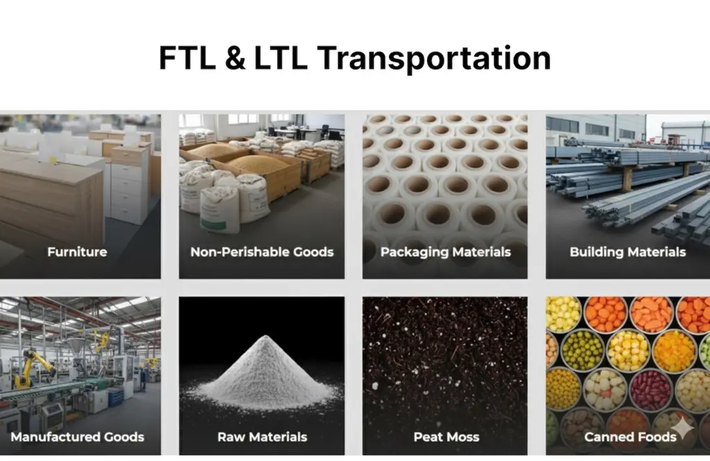 Industries Using FTL and LTL transportation