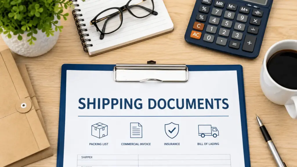 Freight shipping documents and paperwork
